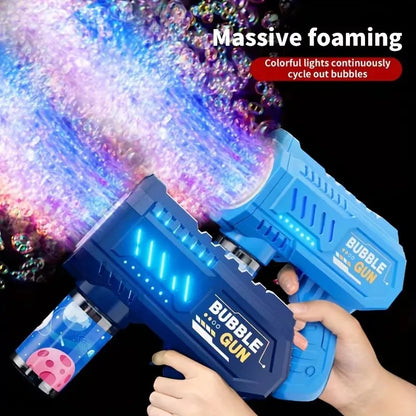 Gatling Bubble Rocket Launcher - 69 Holes with LED Lights