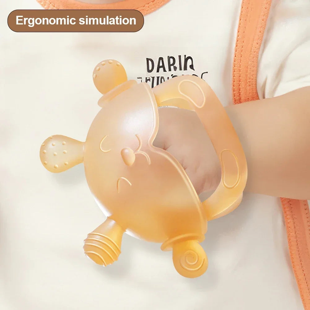 Never-Drop Wrist Teether – Secure Relief for Tiny Hands