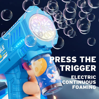 Gatling Bubble Rocket Launcher - 69 Holes with LED Lights