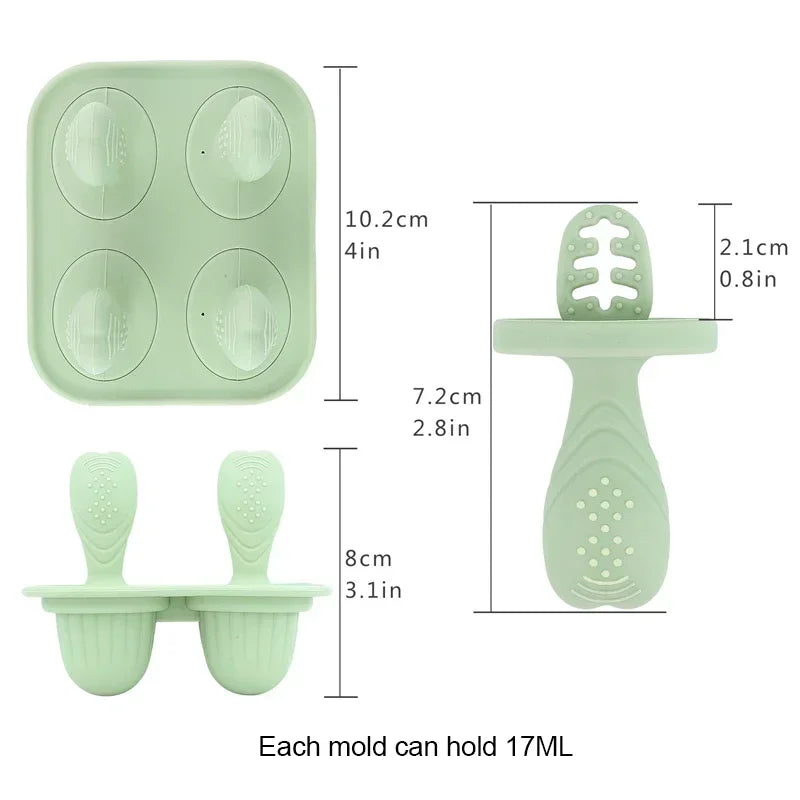 Silicone Teething Popsicle Set – Soothe ~ Snack