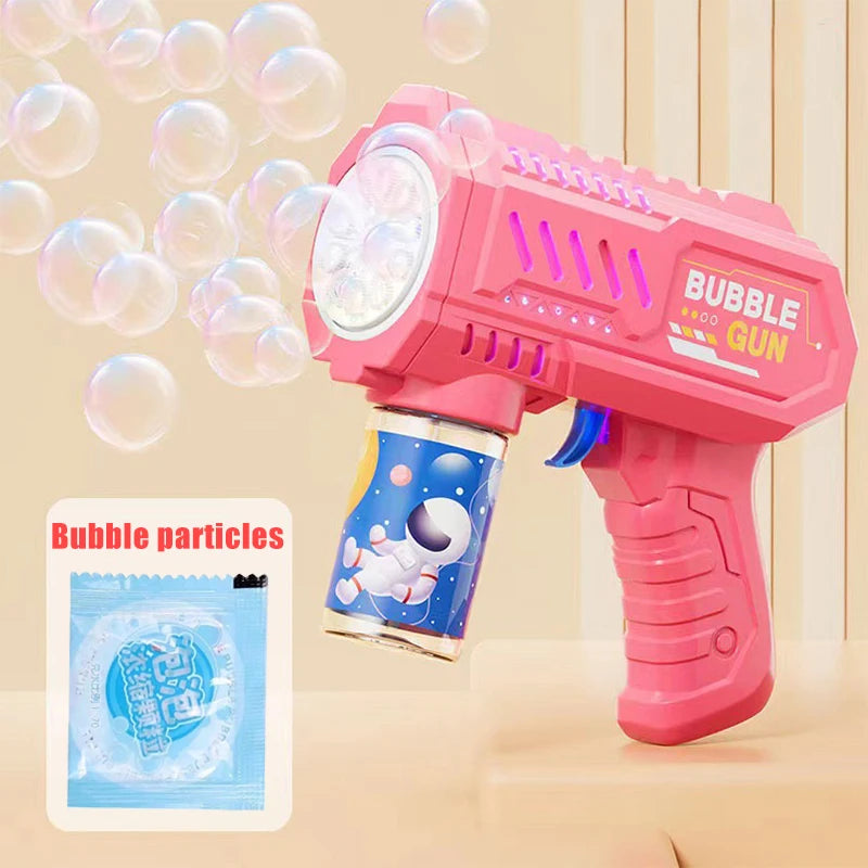 Gatling Bubble Rocket Launcher - 69 Holes with LED Lights