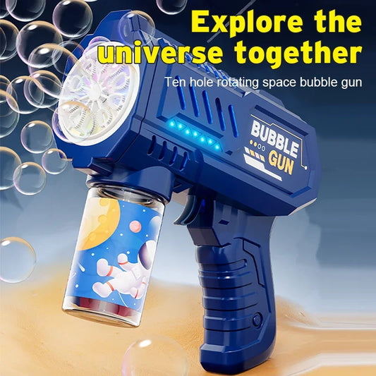 Gatling Bubble Rocket Launcher - 69 Holes with LED Lights