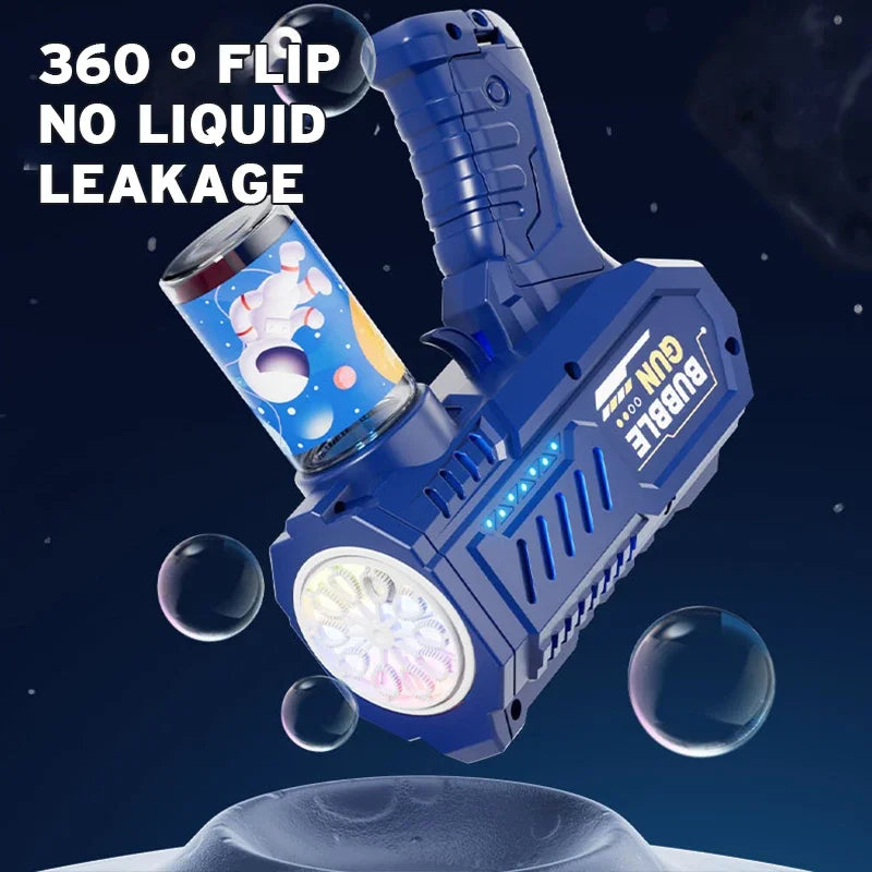 Gatling Bubble Rocket Launcher - 69 Holes with LED Lights