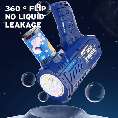 Gatling Bubble Rocket Launcher - 69 Holes with LED Lights